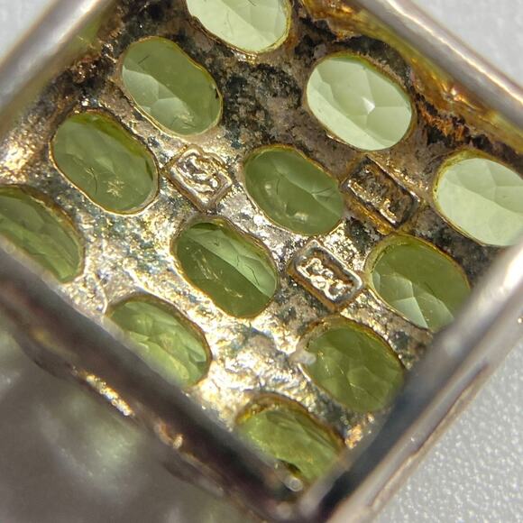 Gold Plated 180 Peridot Slider Pendant - Picture 3 of 12